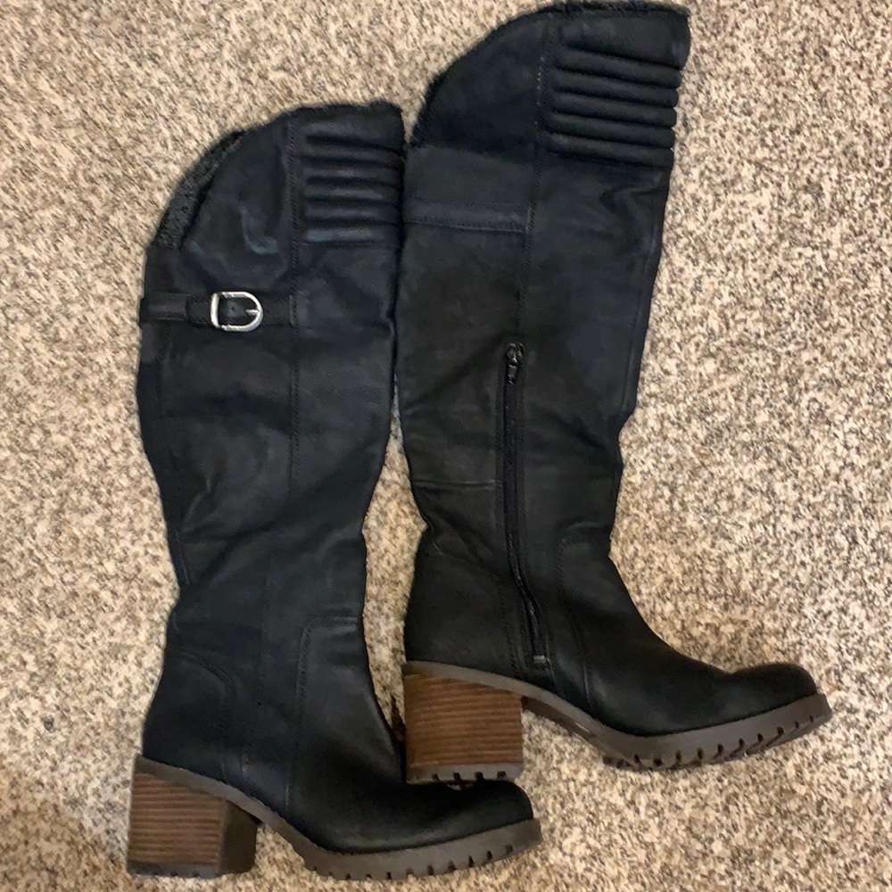 Lucky Brand over the knee Moto Boot, size 10
